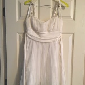 White Sparkle Formal Dress